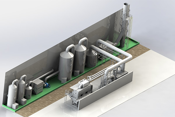 贛峰鋰業鹽水放電及電池切割廢氣濃縮治理項目